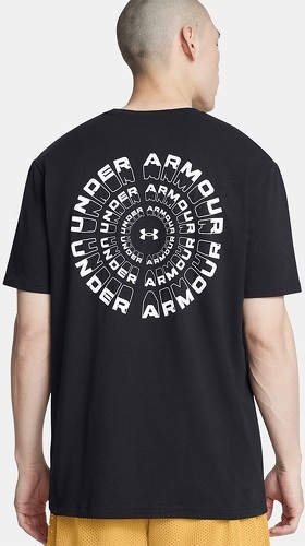 UNDER ARMOUR-T-shirt Under Armour pour homme motif radial UA Wordmark noir-3