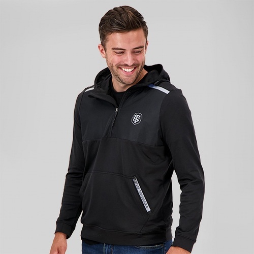 STADE TOULOUSAIN-Sweat Adulte Demi zip Stade Toulousain Hoodie Icible-4