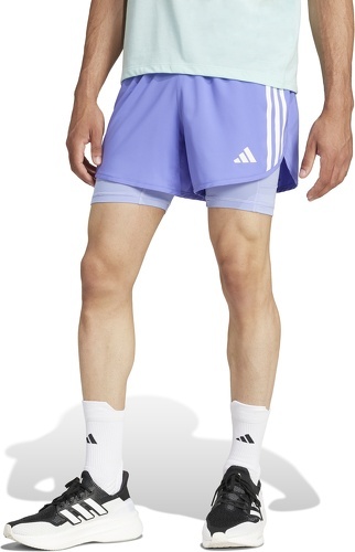 adidas-Own The Run 3-Stripes 2in1 Shorts-1