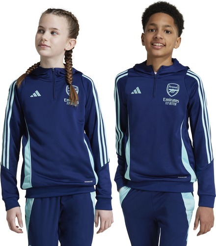 adidas-Veste de survêtement à capuche enfant Arsenal 2024/25-1