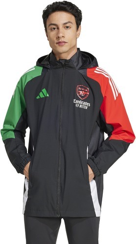 adidas-Veste de survêtement à capuche Arsenal Tiro 2024/25-1