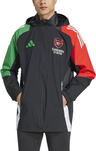 adidas-Veste de survêtement à capuche Arsenal Tiro 2024/25-3