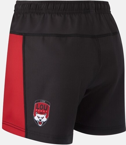 LOU RUGBY LYON-Short Match Domicile LOU Rugby Officiel Lyon Homme Noir-0