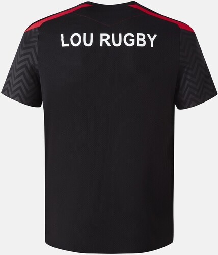 LOU RUGBY LYON-T-shirt Training Tech LOU Rugby Officiel Lyon Homme Noir-0