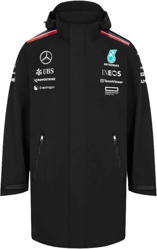 MERCEDES AMG PETRONAS MOTORSPORT-Mercedes AMG Petronas F1™ Team Rain Proof Jacket - Noir-1