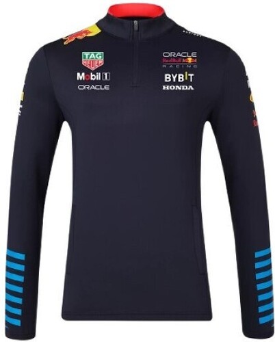 RED BULL RACING F1-Sweat-shirt à demi-zip officiel Oracle Red Bull Racing Formule 1 Unisexe  - Bleu-1