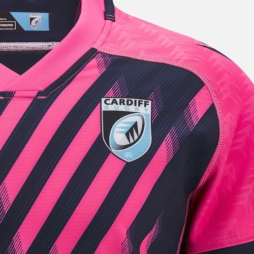 MACRON-Maillot d'entraînement Cardiff Rugby 24/25 Rose-2