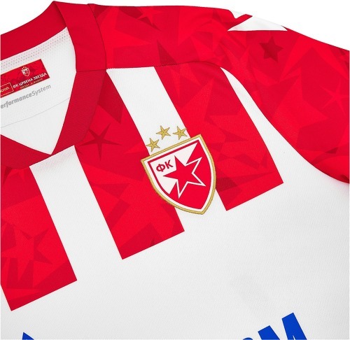 MACRON-Roter Stern Belgrad Maglia Home 2024/2025-2