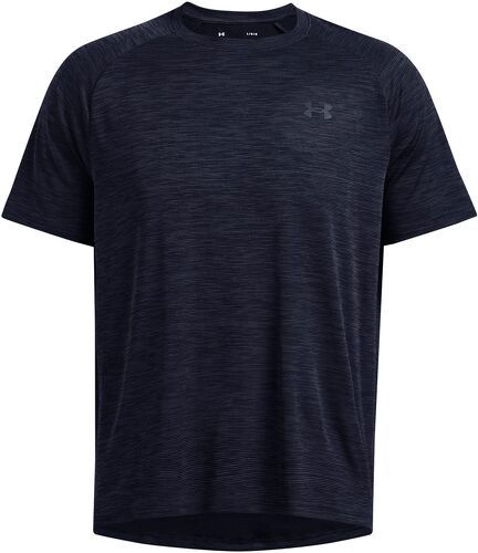 UNDER ARMOUR-T-shirt Tech Textured Midnight Navy / Black-0