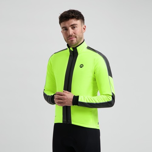 Rogelli-Veste de cyclisme hiver - Hommes - Jaune - Rogelli Essential HI VIS-2