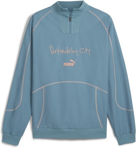 PUMA-Haut à manches longues et 1/4 zip ftblSTATEMENT Manchester City Homme-0