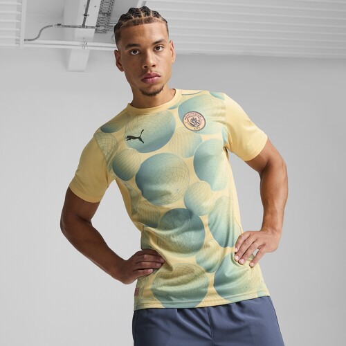 PUMA-Maillot d’avant-match à manches courtes Manchester City Homme-3