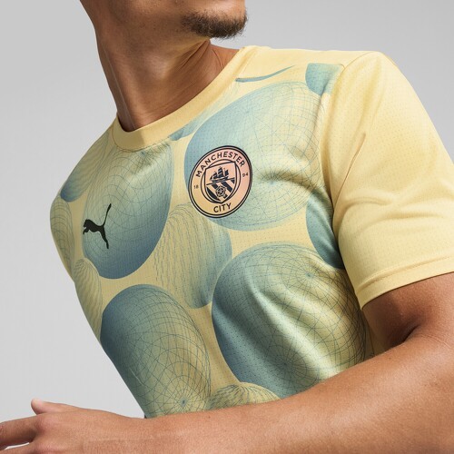 PUMA-Maillot d’avant-match à manches courtes Manchester City Homme-4