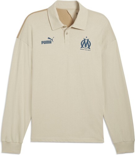 PUMA-Polo à manches longues ftblCULTURE+ Olympique de Marseille Homme-0