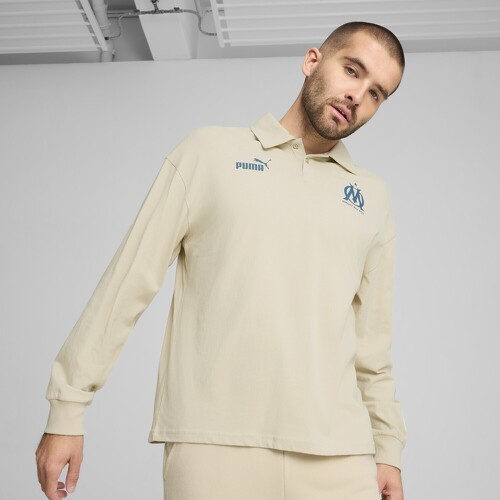 PUMA-Polo à manches longues ftblCULTURE+ Olympique de Marseille Homme-3