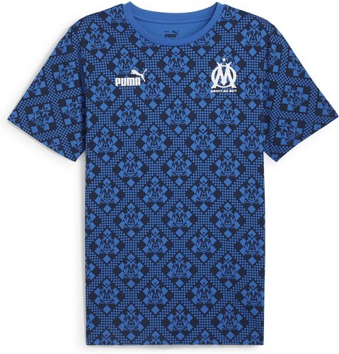 PUMA-T-shirt à motifs ftblCulture Olympique de Marseille Homme-0