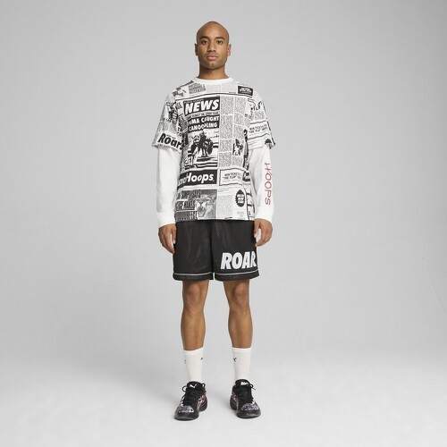 PUMA-T-shirt de basketball à manches longues Media Day Homme-2