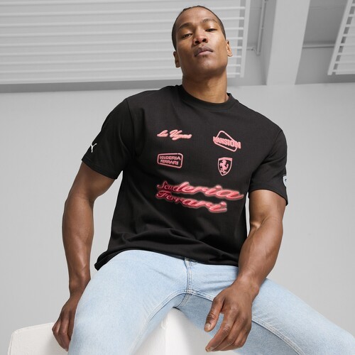 PUMA-T-shirt Scuderia Ferrari Race Neon Energy Archive Homme-3