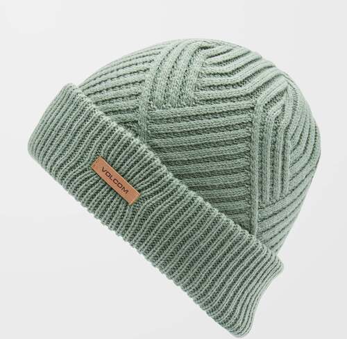 VOLCOM-Bonnet Stone Knit - Lichen Green-2