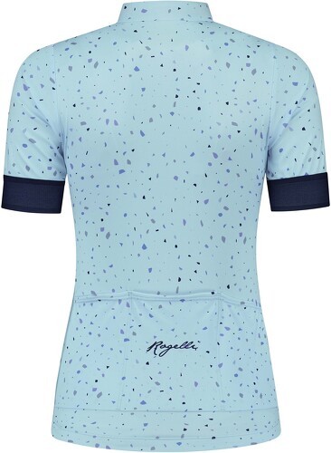 Rogelli-Maillot Manches Courtes Velo Terrazzo - Femme - Bleu clair/Marine-1