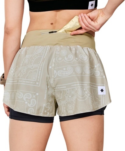 Saysky-Paisley 2 In 1 Pace Shorts 3"-1