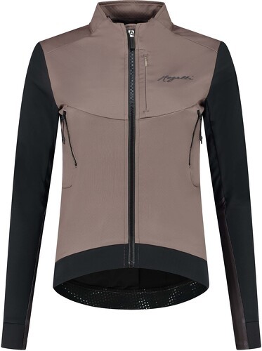 Rogelli-Veste Velo Manches Longues Hiver Cadence - Femme - Taupe/Noir-0