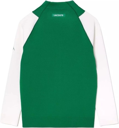 LACOSTE-Veste zippée Lacoste Tennis Novak Djokovic Vert / Blanc-1