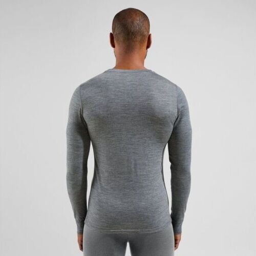 ODLO-3 Bl Top Crew Neck Manches Longues Merino 200-1