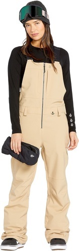 VOLCOM-Pantalon De Ski/snow Volcom Swift Bib Overall Sand Femme-3