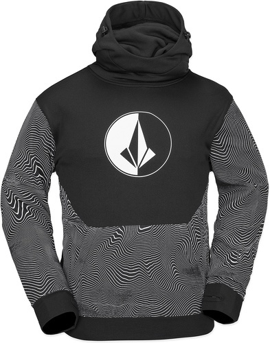 VOLCOM-Sweat Volcom Hydro Riding Hoodie Black Print Homme-0