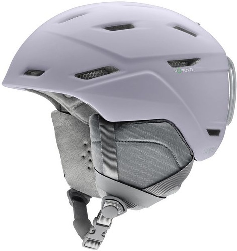 SMITH OPTICS-Casque De Ski / Snow Smith Mirage Matte Lunar Fog Femme-1