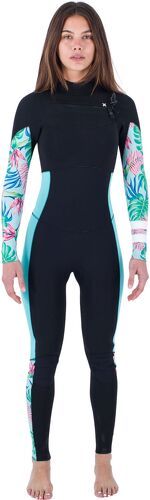 HURLEY-Hurley Femmes Plus Printed 3/2mm Chest Zip Combinaison Néoprène W-0