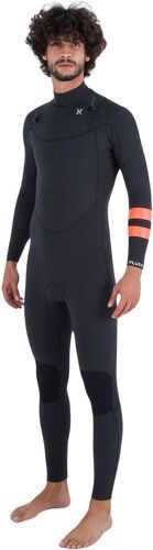 HURLEY-Hurley Hommes Plus 4/3mm Chest Zip Combinaison Néoprène MFS001240-1