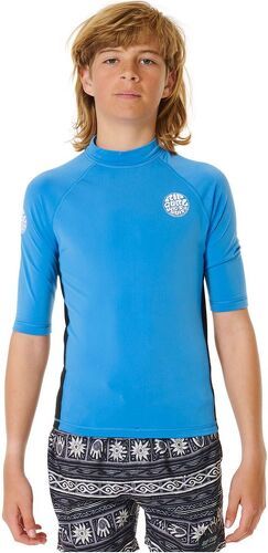 RIP CURL-Rip Curl Enfants Icons UV Brushed Short Sleeve Rash Guard-1