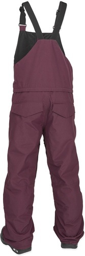 VOLCOM-Pantalon De Ski/snow Volcom Barkley Ins Bib Overall Burgundy Garçon-1