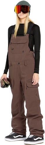 VOLCOM-Pantalon De Ski/snow Volcom Creston 3d Stretch Bib Overall Mahogany Femme-3