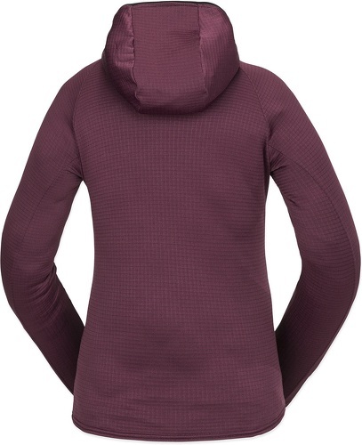 VOLCOM-Sweat A Capuche Volcom Gridlock Balaclava Burgundy Femme-1