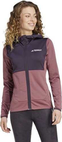 adidas-Veste de randonnée à capuche molleton légère femme adidas Terrex Xperior-2