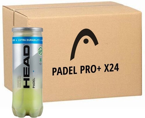 HEAD-Carton 24 Tubes De 3 Balles Head Padel Pro+-0