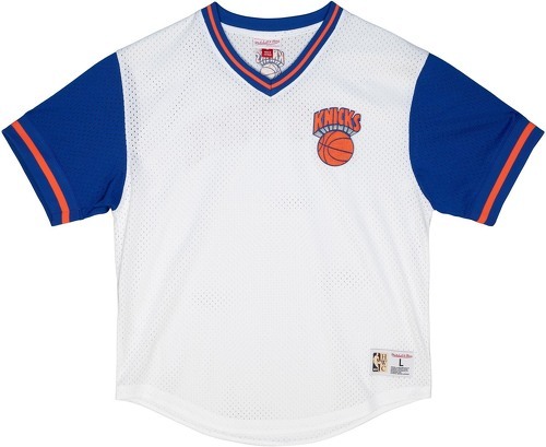 Mitchell & Ness-Maillot col V en maille New York Knicks Fashion-0