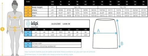 Kilpi-Jupe isolante pour femme Kilpi LIAN-2