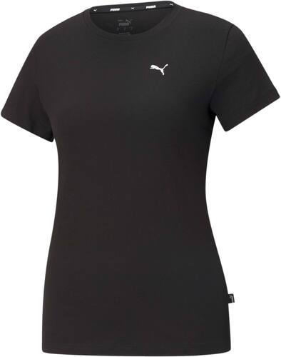 PUMA-PUMA ESS Small Logo Tee T-Shirt Femme, Noir, FR : M (Taille Fabricant : M)-0