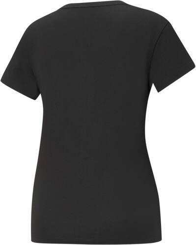 PUMA-PUMA ESS Small Logo Tee T-Shirt Femme, Noir, FR : M (Taille Fabricant : M)-1