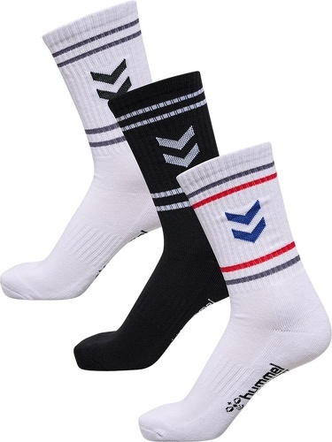 HUMMEL-hml3-PACK SOCKS CHEVRON HIGH RETRO-0