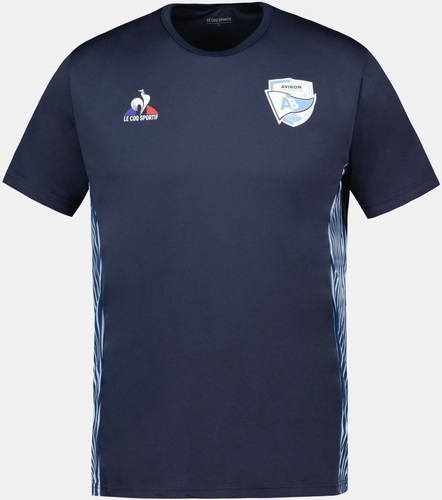 LE COQ SPORTIF-T-shirt d'entraînement marine Aviron Bayonnais Le Coq Sportif-0