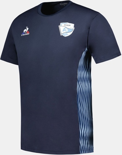 LE COQ SPORTIF-T-shirt d'entraînement marine Aviron Bayonnais Le Coq Sportif-2