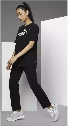 PUMA-ESS Logo Boyfriend Tee-3