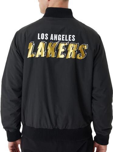 NEW ERA-Veste Bomber Noir Homme New Era Nba Lakers-1