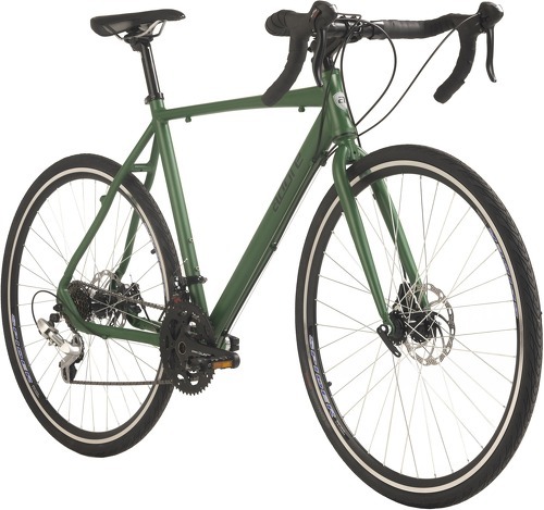 Adore-Vélo de course Gravelbike 28'' „G3006" Cadre Aluminium vert 14 vitesses ADORE-0