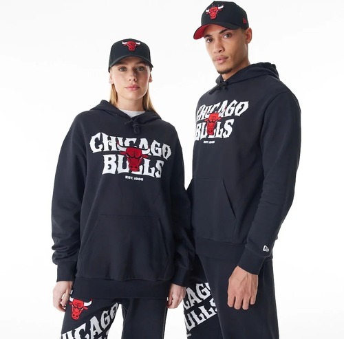 NEW ERA-Sweatshirt à capuche Chicago Bulls NBA Graphic-0